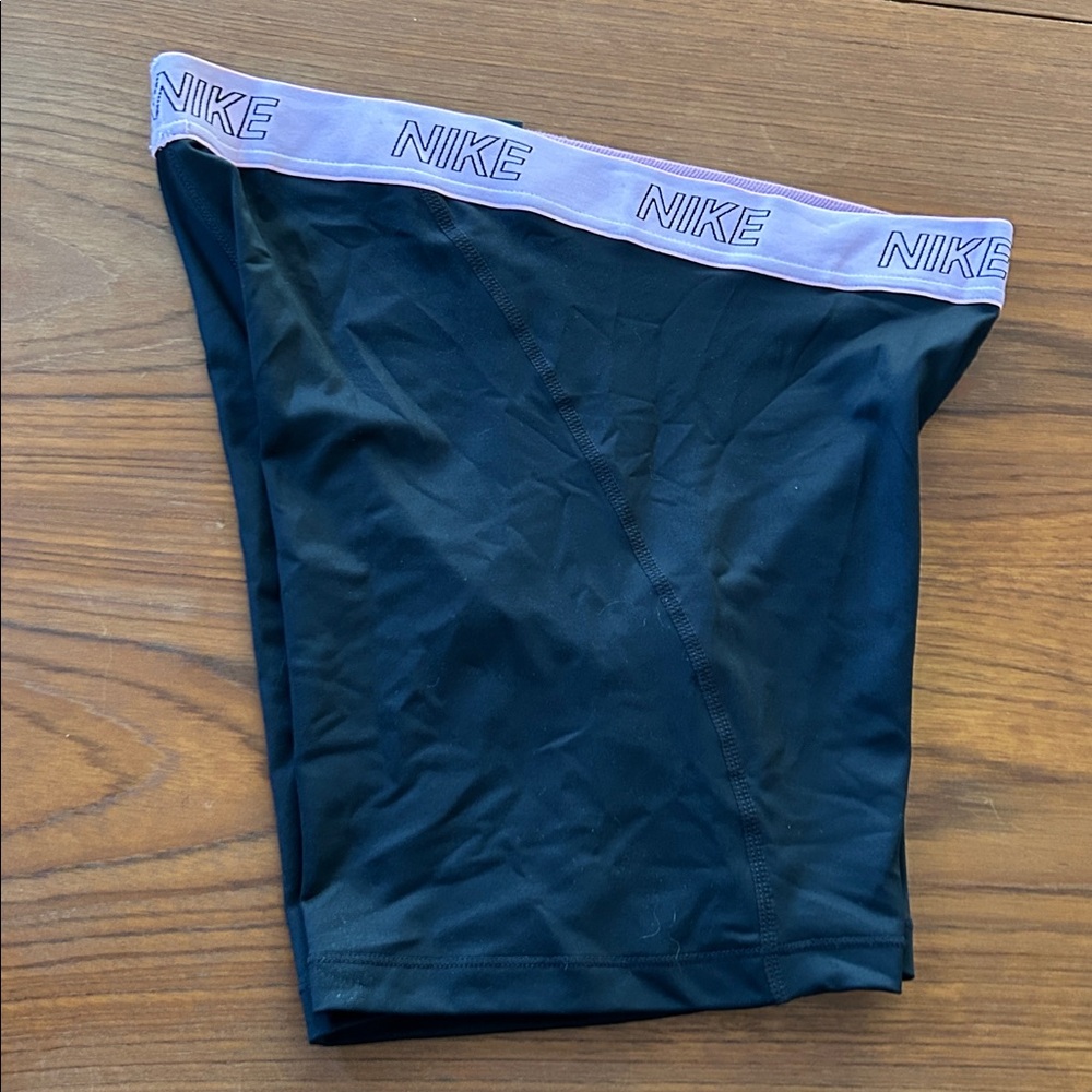 Nike Black Shorts with Gray Waistband